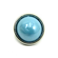 10 Stück Click System Knöpfe Mini "light blue pearl"