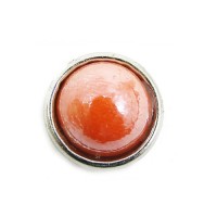 10 Stück Click-Systemknöpfe mini "tangerine pearl"