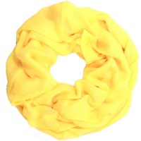 Loop / Schlaufenschal mit Seide gelb