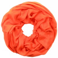 Loop / Schlaufenschal mit Seide orange