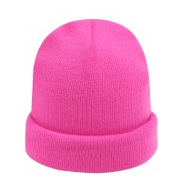 Mütze Beanie unifarben pink