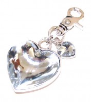 Schlüssel -oder Taschenanhänger "Heart of Glass"
