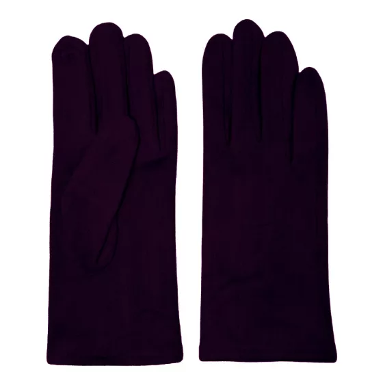 Elegante Damen Handschuhe in Wildlederoptik Schwarz