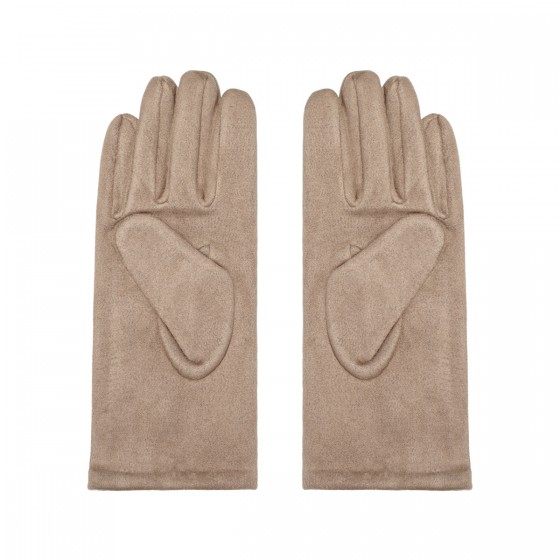 Elegante Damen Handschuhe mit Detail beige