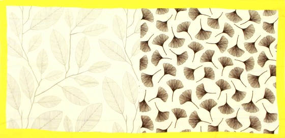 Exclusiver Langschal mit Blüten Druck 'yellow