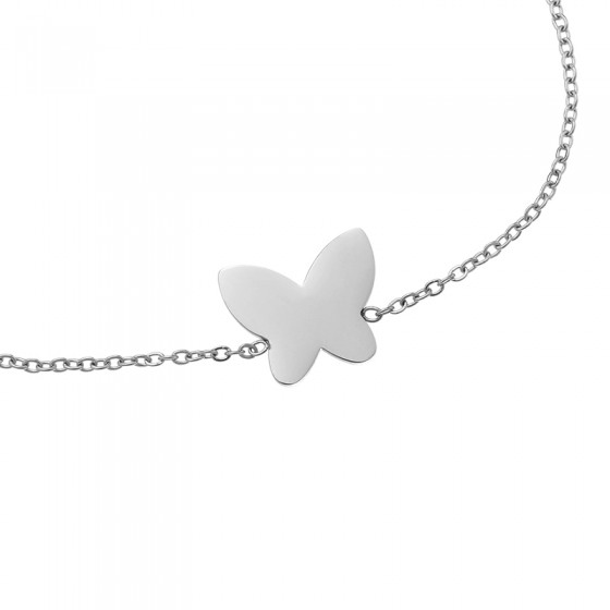 Filigranes Edelstahlarmband 'silver butterfly '