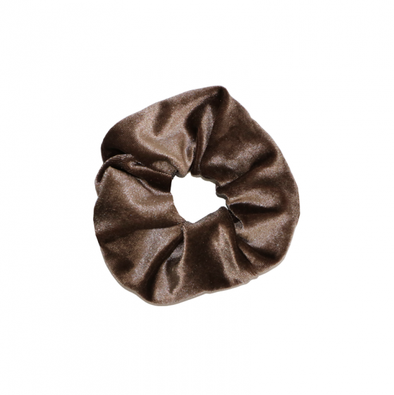 Haargummi Scrunchie aus Samt brown 'Sweet crunch'