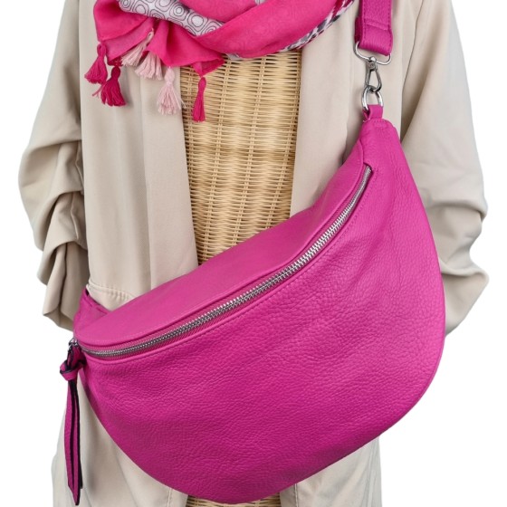 Hochwertige weiche  Crossbody BAG pink 'Eleeya'