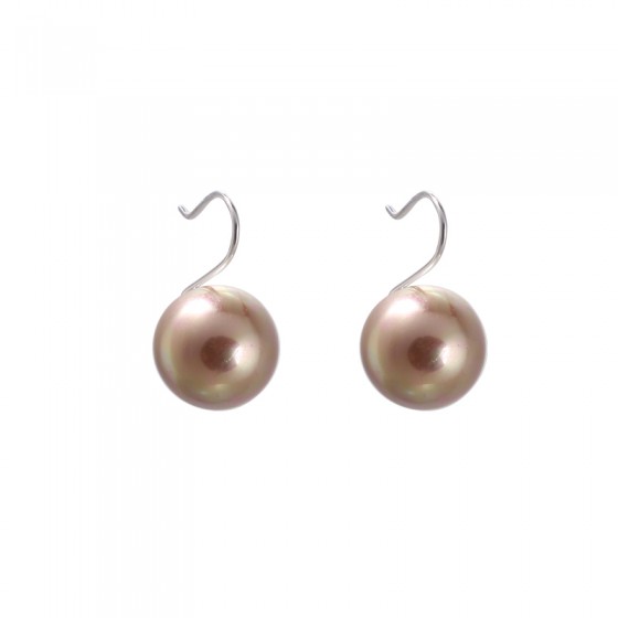 Klassische Perlenohrhänger vergoldet ' tope - Pearl'