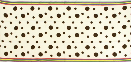 Luftiger Langschal mit Punkten 'white - dots n stripes'