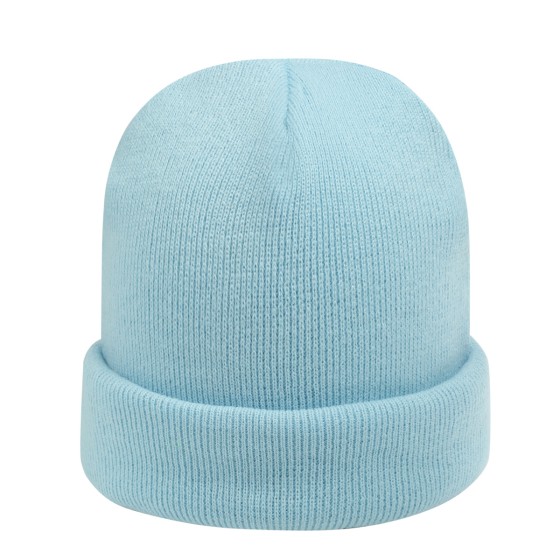 Mütze Beanie unifarben hellblau