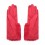 Elegante Handschuhe mit Kunstfell `red - furry bow'