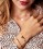Filigranes Armband aus Kristallen und Edelstahl rosa 'Ellara'
