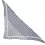 XL kuschelig warmer zweiseitiger Dreiecksschal grau 'Eisstern'