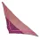 XL kuschelig warmer zweiseitiger Dreiecksschal pink-beige 'Eisstern'