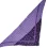 XL kuschelig warmer zweiseitiger Dreiecksschal violett 'Eisstern'