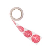 200 Stück runde Sticker für Geschenktüten 'pink leo'