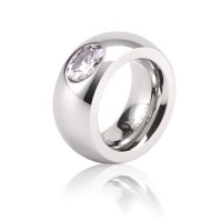 Eleganter Edelstahlring "Dalano- silver"