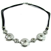 Halskette für Klick Knöpfe mit Strass "Tara Necklace Click"