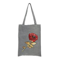 Hochwertige Baumwoll Tasche 'Rose sequin'