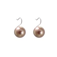 Klassische Perlenohrhänger vergoldet ' tope - Pearl'
