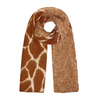 Kuschelig warmer Winterschal braun 'giraffe'