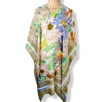 Luftiges Strandkleid mit floralem Druck beige 'summer floral print'