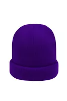 Mütze Beanie unifarben violett