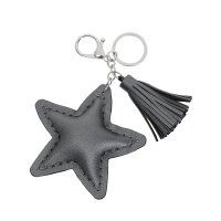 Schlüssel / Taschenanhänger mit Stern 'antracite - Lula'