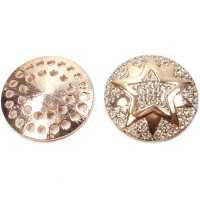 NEU Engelsflügel Magnet Brosche Shiny Silber & Rose Gold Ton Magnet groß
