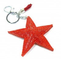 Taschen- und Schlüsselanhänger 'soft red star'