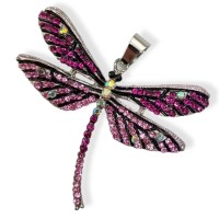 Vario Ketten Anhänger Libelle pink 'Dragenfly'