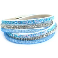 Wickelarmband mit Magnetverschluss 'glants - blue'