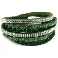 Wickelarmband mit Magnetverschluss 'glants - green'